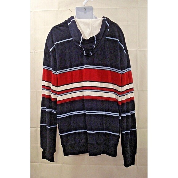 Vintage 90s Evolution Hoodie Track Jacket Men’s 2XL Full Zip Striped Retro - Picture 5 of 7